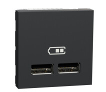 Придбати - розетку и выключатель  Розетка USB Schneider Unica New NU341854 антрацит