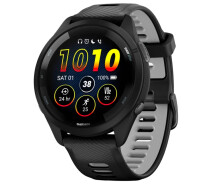 Придбати - смарт-годинник  Смарт-годинник Garmin Forerunner 265 Black Bezel та Case з Black/Powder Gray Silicone Band (010-02810-50); 1.3" (416x416) AMOLED / Bluetooth, Wi-Fi, ANT+ / GPS, GLONASS, Galileo / до 13 днів / 5 ATM / 46.1 x 46.1 x 12.9 мм, 47 г / чорний