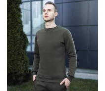 Придбати - чоловічий світшот  Світшот зимовий Pobedov "007" з круглим вирізом. Колір: хакі (p47-0070-XXL)