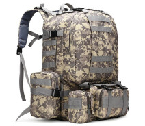 Придбати - рюкзак  Рюкзак тактичний штурмовий військовий з результатами B08 60л піксель