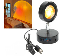 Придбати - торшер  Підлогова лампа захід сонця Golden LED Sunset Lamp 16 см. проекційний світильник-торшер