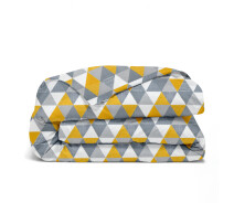 Придбати - підковдру  Підковдра дитяча 110х140 TRIANGLES (DeltaYellowGrey_140q)
