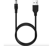 Придбати - кабель та перехідник  Кабель для роутера USB DC живлення від Power Bank Fonken із трансформатором 9V з перехідником 5.5 - 3.5 мм Чорний