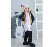 Придбати - дитяче кігурумі  Піжама Кігурумі дитяча BearWear Панда Весела XL 135 - 145 см Чорно-білий (K0W1-0041-XL)