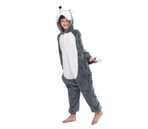 Придбати - дитяче кігурумі  Піжама Кігурумі дитяча BearWear Вовк New L 125 - 135 см Сірий (K0W1-0137-L)