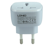Придбати - умную розетку  Смарт Розетка LDNIO SCW1050 WiFI Smart Power Plug, White
