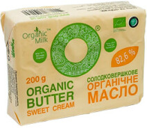 Придбати - продовольственный товар  Масло солодковершкове Organic Milk 82.6% 200 г (4820178810180)