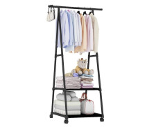 Придбати - вешалку  Підлогова вішалка-стійка для одягу RIAS Coat Rack Triangular пересувна 160х55х42см Black (3_02763)