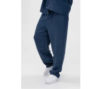 Придбати - чоловічі штани  Брюки прямі однотонні чоловічі Breezy 23203047 XL Синій (2000989641629)