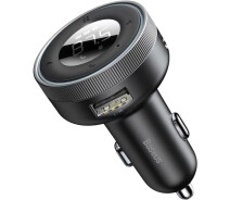 Придбати - FM трансмиттер  FM модулятор Baseus CCLH-01 Enjoy 2 in 1 MP3 / Charger 3.4A, Black