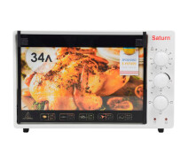 Придбати - електричну піч  Настільна електрична духовка Saturn ST-EC3401 White [90171]