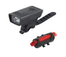 Придбати - велофару  Велоліхтар акумуляторний комплект 1803-1-XPE + STOP-5LED