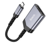 Придбати - кардрідер  Перехідник HOCO 2-in-1 card reader Type-C UA25 grey