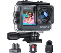 Придбати - екшн-камеру  Екшн-камера Surfola SF530 - 4K/60FPS 24MP підводна камера з подвійним екраном, сенсорним екраном