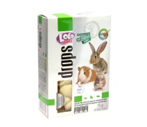 Придбати - ласощі для гризуна  Ласощі для гризунів та кролика Lolopets Дропси медово-молочні 75 гр LO-71035