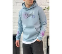 Придбати - чоловіче худі  Світло-синє тепле худі Staff leafs fleece (p47-0394-L)