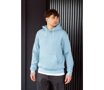 Придбати - чоловіче худі  Блакитне утеплене худі Staff light blue basic oversize fleece (p47-0396-M)