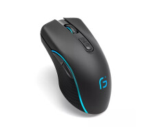 Придбати - мишку для ноутбука  Миша бездротова, безшумна ігрова Gamousе X9 з акумулятором та підсвіткую Black