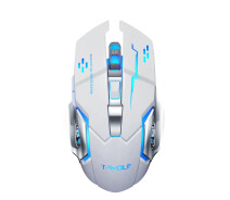 Придбати - мишку для ноутбука  Миша бездротова, безшумна ігрова T-Wolf Q13 з акумулятором та підсвічуванням 2,4G+Bluetooth