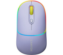 Придбати - мишку для ноутбука  Миша Canyon MW-22 Dual Band RGB Wireless Mountain Lavender (CNS-CMSW22ML) (753682-01)