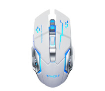 Придбати - мишку для ноутбука  Миша бездротова, безшумна ігрова T-Wolf Q13 з акумулятором та підсвічуванням 2,4G+Bluetooth