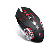 Придбати - мишку для ноутбука  Миша бездротова ігрова з підсвічуванням T-Wolf Q13 Black 2,4G+Bluetooth