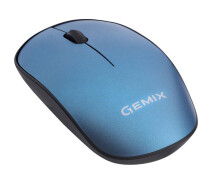 Придбати - мишку для ноутбука  Миша Gemix GM195 1200 DPI wireless, Blue, Міні-USB ресівер (GM195BL)