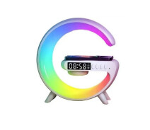 Придбати - нічник  Ночник RGB 3в1 + Bluetooth колонка та бездротова зарядка G63 Smart Small White (020682)