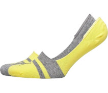 Придбати - чоловічу шкарпетку  Шкарпетки Puma HERITAGE FOOTIE 2P UNISEX жовто-сірі (2 пари) 281010001-003 Розмір 39-42 (281010001-003_39-42)
