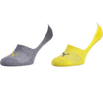 Придбати - чоловічу шкарпетку  Шкарпетки Puma FOOTIE 2P UNISEX сіро-жовті (2 пари) 141011001-003 Розмір 39-42 (141011001-003_39-42)