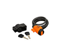 Придбати - велозамок  Замок під ключ Secura KB105 8 x 1850мм Чорний/Жовтий (A-Z-0046)