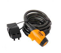 Придбати - велозамок  Замок під ключ Sekura KB202 10 x 185 Чорний/Жовтий(A-Z-0037)