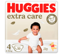 Придбати - підгузник  Підгузки Huggies Extra Care Size 4 (8-16 кг) 33 шт (5029053583143)