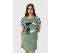 Придбати - жіночу нічну сорочку  Нічна сорочка жіноча Nicoletta 83425 XL Зелений (2000990160447)