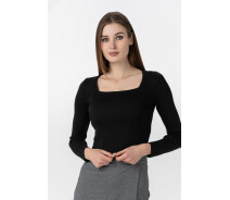 Придбати - жіночий лонгслів  Жіночий лонгслів жіночий Femme 1003 One Size Чорний (2000989870678)