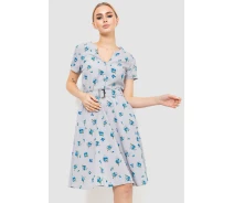 Придбати - повсякденну сукню  Сукня з поясом сіро-синій 230R032-5 Ager XXXL