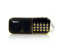 Придбати - радіоприймач  Радіоприймач з FM USB MicroSD BKK B837 радіо на акумуляторі 18650