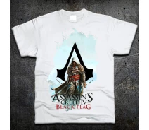 Придбати - чоловічу футболку  Футболка Fruit of the Loom Кредо Ассасіна 4 Assassins Creed 4: Black Flag Білий S (319606)