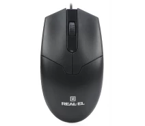 Придбати - мишку для ноутбука  Миша REAL-EL RM-208 Black (EL123200030)