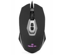 Придбати - мишку для ноутбука  Миша REAL-EL RM-525 Black (EL123200029)