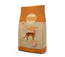 Придбати - корм для кота  Корм ARATON OUTDOOR Adult All Breeds сухий з куркою та індичкою для дорослих кішок 1.5 кг