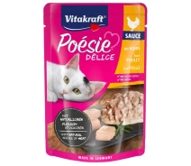 Придбати - корм для кота  Вологий корм для кішок у соусі Vitakraft Poésie Délice pouch 85 г (35284)