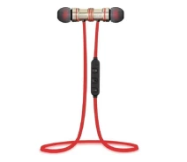 Придбати - навушники  Вакуумні блютуз навушники Sports Sound Stereo Red Gold (au102-hbr)