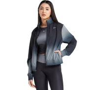 Придбати - жіночу вітровку  Ветровка женская Nike W NK SWSH RUN PRNT JKT черная DX1039-010 Размер M (DX1039-010_M)
