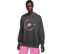 Придбати - жіночий світшот  Світшот жіночий Nike W NSW FLC OS CREW PRNT SU сірий FD4234-060 Розмір M