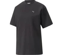 Придбати - жіночу футболку  Футболка жіноча Puma YONA SUNP MOCK NECK TEE чорна 53797701 Розмір S (53797701_S)