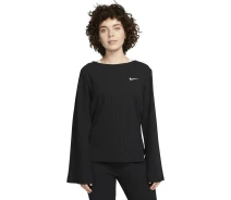 Придбати - чоловічий лонгслів  Жіночий лонгслів Nike W NSW RIB JRSY LS TOP чорний DV7866-010 Розмір L (DV7866-010_L)