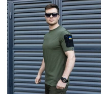 Придбати - чоловічу футболку  Чоловіча футболка оливкового кольору Pobedov "Tactical" (p30-0283-S)