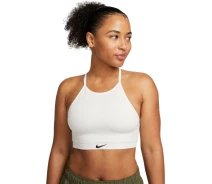 Придбати - жіночий спортивний топ  Топ жіночий Nike W NK INDY SMLS RIB BRA білий DV9966-133 Розмір XS (DV9966-133_XS)