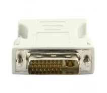 Придбати - кабель та перехідник  Перехідник DVI 24+5 to VGA Patron (ADAPT-PN-DVI-VGA-F)